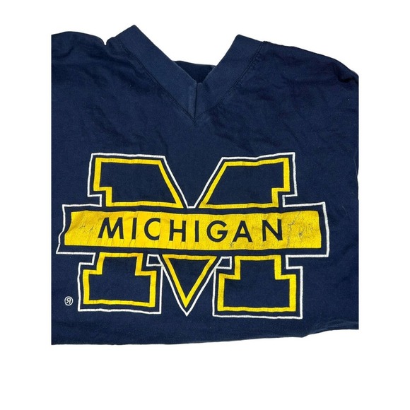 Vintage Team Baja University of Michigan Wolverines Hockey Style T-Shirt Large - Picture 5 of 6
